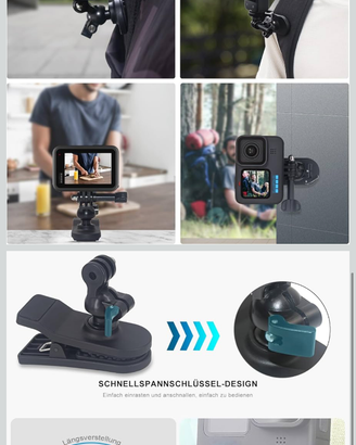Clip zaino per Action cam