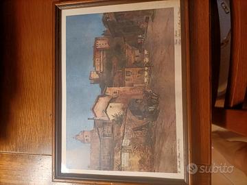 Litografia Roma Sparita di Hans.