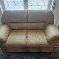 DIVANO IN PELLE 2 POSTI
