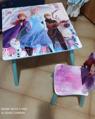 Disney frozen Tavolo per bambini con 1 sedia