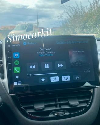 Car Tablet Android CarPlay Per Peugeot 208 2008