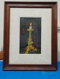 PITTURA OLIO SU TELA-FELLETTI-1971-DONNA CHE PIANG