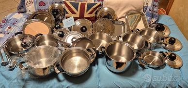 Batteria da cucina acciaio inox 24pz