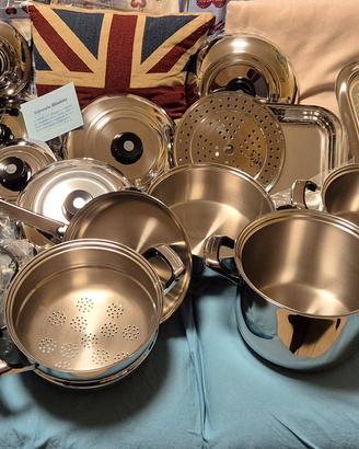 Batteria da cucina acciaio inox 24pz