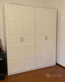 Armadio IKEA bianco 200x236 con 6 mensole