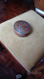 Scatola portagioie artigianale legno vintage