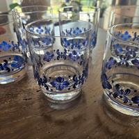 Set di 6 bicchieri in cristallo