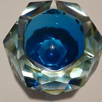 Posacenere in vetro di Murano sommerso 