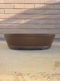 vaso bonsai ovale in gres
