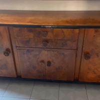 Credenza in radica con ruote