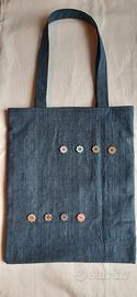 Borsa tote bag denim