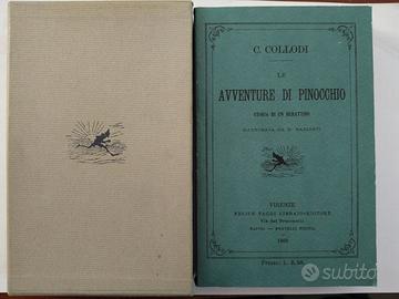 PINOCCHIO, Carlo COLLODI, 1883, Firenze ANASTATICA