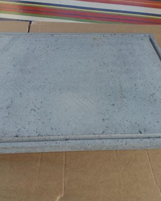 Piastra griglia in pietra lavica 40X30X3 barbecue