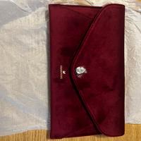 Pochette Swarovski originale in velluto bordeaux