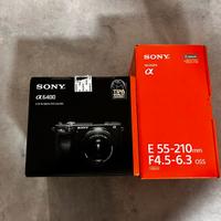 Fotocamera Sony A6400L + ob SEL-55210 + SD128