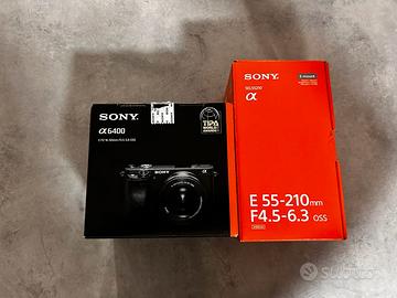 Fotocamera Sony A6400L + ob SEL-55210 + SD128