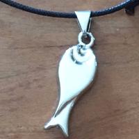 Ciondolo in Argento 925 "Pesciolino"con Cordoncino