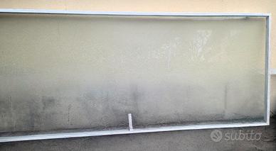 Porta in vetro antiurto telaio metallo