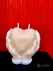 Candela di Cera di Soia "Cuore Prezioso" handmade