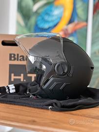Casco Blauer H.T. DJ01 Taglia S, nero opaco