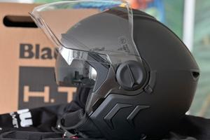 Casco Blauer H.T. DJ01 Taglia M, nero opaco
