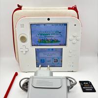 Console Nintendo 2DS Bianco rosso completo memory