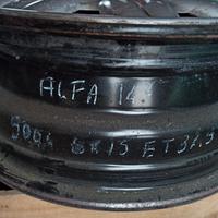 4 cerchi e copricerchi alfa 147 e fiat 500 L