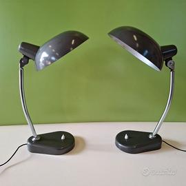 Coppia Lampade da Tavolo Seminara Torino Grigie