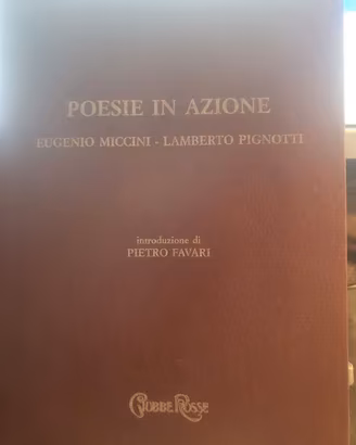 Libro Poesie In Azione Eugenio Miccini