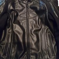 Giacca sportiva moto Spyke, TG. 50, pelle, nera