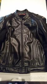 Giacca sportiva moto Spyke, TG. 50, pelle, nera