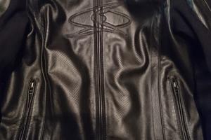 Giacca sportiva moto Spyke, TG. 50, pelle, nera