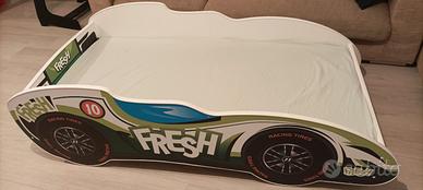 Letto per bambini, forma macchinina Formula 1