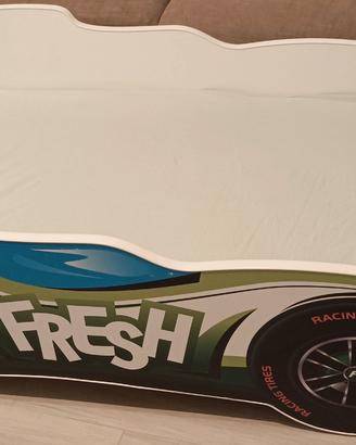 Letto per bambini, forma macchinina Formula 1