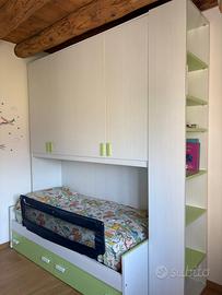 Cameretta in legno con materasso incluso