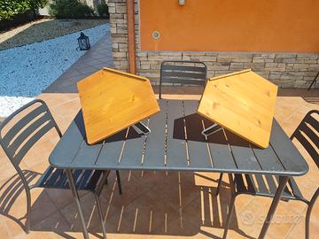 mensole per angoli con staffe