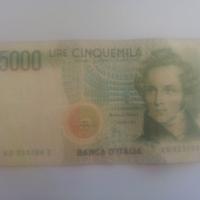 BANCONOTA DA 5000 MILA LIRE ORIGINALE