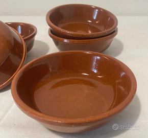Set nr. 6 Ciotole in terracotta di Piral Albisola