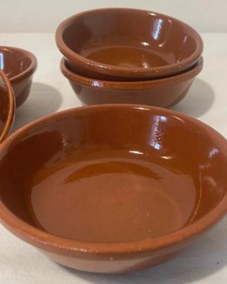 Set nr. 6 Ciotole in terracotta di Piral Albisola