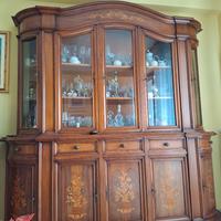 Mobile vetrinetta in noce massello