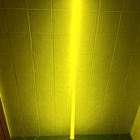 Lampada design Seletti Linea LED gialla