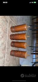 Set 4 piedi in legno per mobili vintage