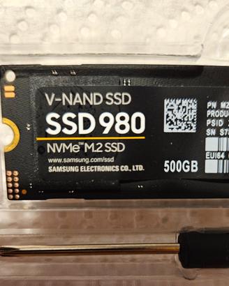Samsung SSD 980 da 500GB NVMe M.2