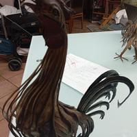 2 galli artigianali in ferro