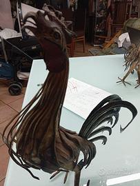 2 galli artigianali in ferro