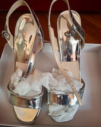 sandali colore argento 