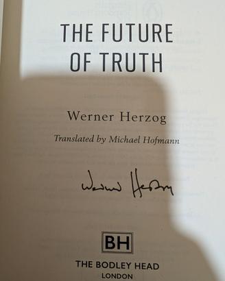 Libro autografato da Werner Herzog