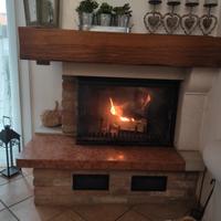 rivestimento caminetto. 