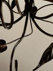Lampadario ferro battuto