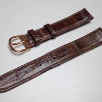 Cinturino pelle tipo alligatore mm 16 vintage NOS